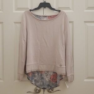 NWT Gaudi Jean light pink sweatshirt